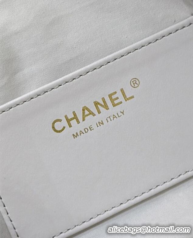 Promotional Chanel Haas Grained Calfskin Medium Hobo Bag AS5311 White 2025 Top Quality