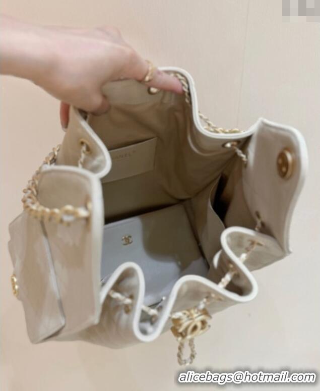 Market Sells Chanel Haas Grained Calfskin Medium Hobo Bag AS5311 Apricot 2025 Top Quality