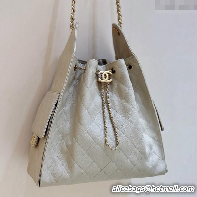 Market Sells Chanel Haas Grained Calfskin Medium Hobo Bag AS5311 Apricot 2025 Top Quality