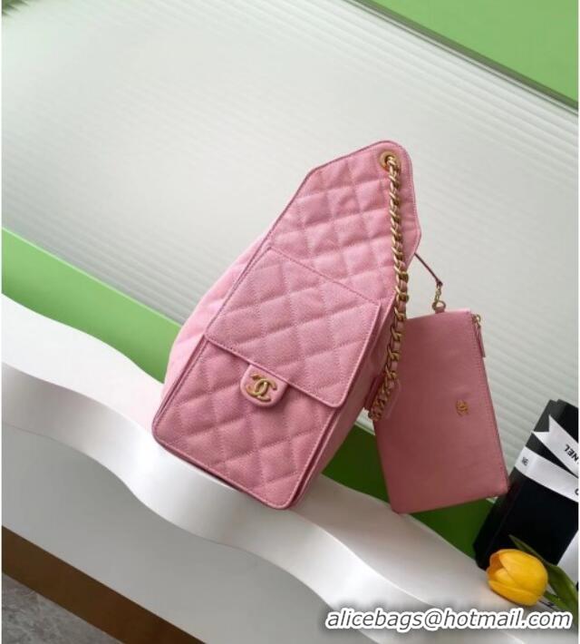 Market Sells Chanel Grained Calfskin Medium Hobo Bag AS5311 Pink 2025
