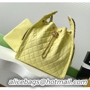 Original Cheap Chanel Grained Calfskin Medium Hobo bag AS5311 Yellow 2025
