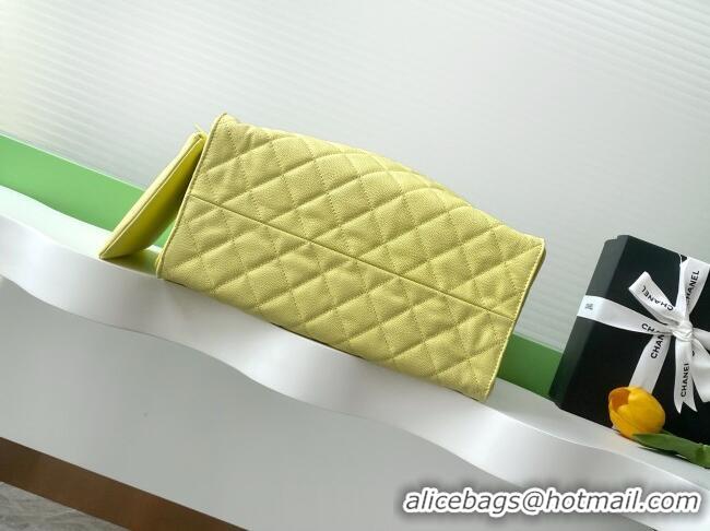 Original Cheap Chanel Grained Calfskin Medium Hobo bag AS5311 Yellow 2025