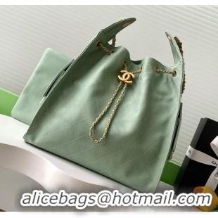 Market Sells Chanel Grained Calfskin Medium Hobo Bag AS5311 Light Green 2025