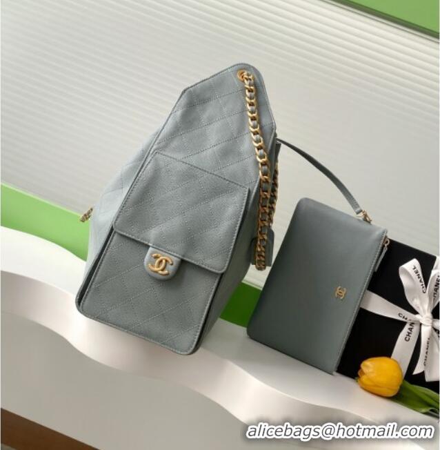 Fashion Discount Chanel Grained Calfskin Medium Hobo bag AS5311 Grey 2025