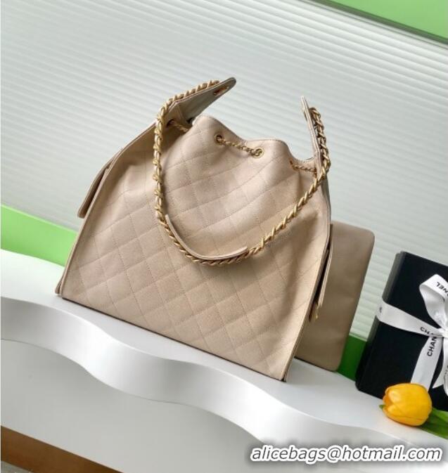 Market Sells Chanel Grained Calfskin Medium Hobo bag AS5311 Apricot 2025