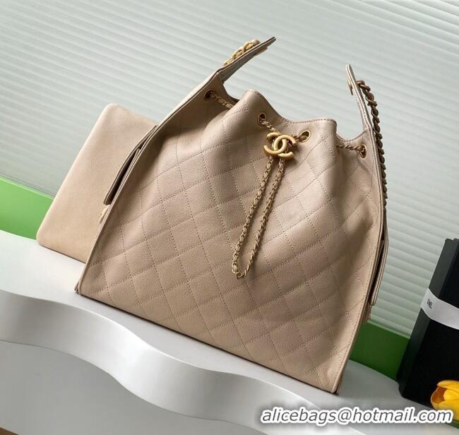 Market Sells Chanel Grained Calfskin Medium Hobo bag AS5311 Apricot 2025