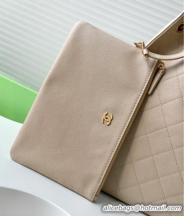 Market Sells Chanel Grained Calfskin Medium Hobo bag AS5311 Apricot 2025