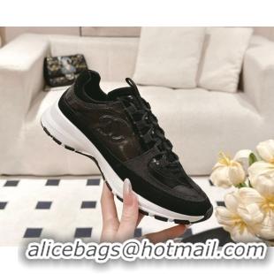 Good Product Chanel Calfskin & Suede Sneakers Black2 2025 G46609