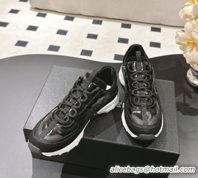 Good Product Chanel Calfskin & Suede Sneakers Black2 2025 G46609