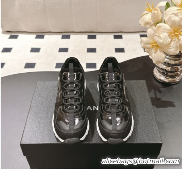 Good Product Chanel Calfskin & Suede Sneakers Black2 2025 G46609