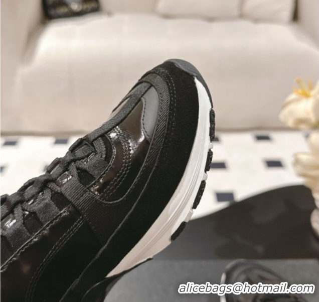 Good Product Chanel Calfskin & Suede Sneakers Black2 2025 G46609