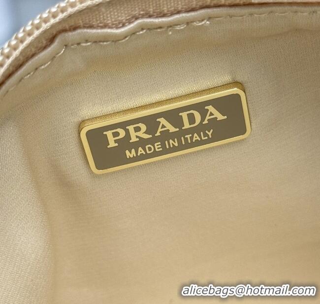 Best Price Prada Re-Edition Satin Mini-bag with Crystals 1NE515 Gold 2025