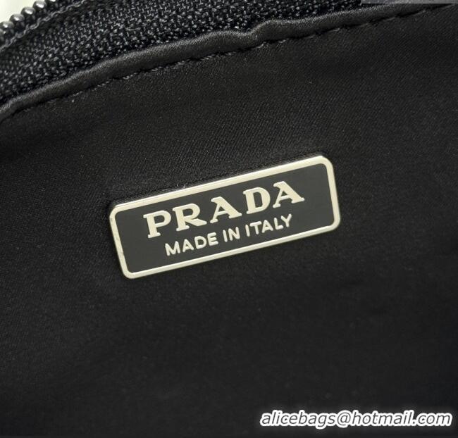 Buy Cheap Prada Re-Edition Satin Mini-bag with Crystals 1NE515 Black 2025