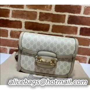 New Style Gucci Horsebit 1955 GG Canvas Shoulder Bag 602204 Beige/Oatmeal 2024