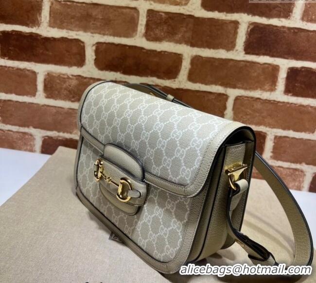 New Style Gucci Horsebit 1955 GG Canvas Shoulder Bag 602204 Beige/Oatmeal 2024