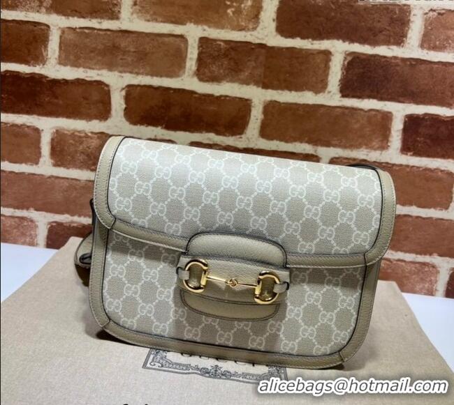 New Style Gucci Horsebit 1955 GG Canvas Shoulder Bag 602204 Beige/Oatmeal 2024