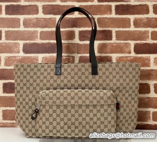 Inexpensive Gucci Large GG Canvas Tote bag 802166 Beige 2024