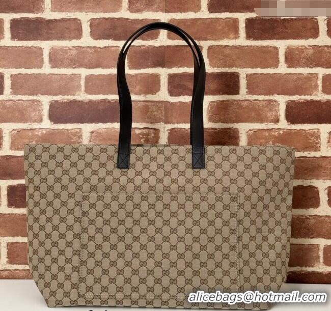 Inexpensive Gucci Large GG Canvas Tote bag 802166 Beige 2024
