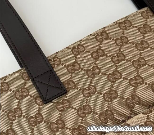Inexpensive Gucci Large GG Canvas Tote bag 802166 Beige 2024