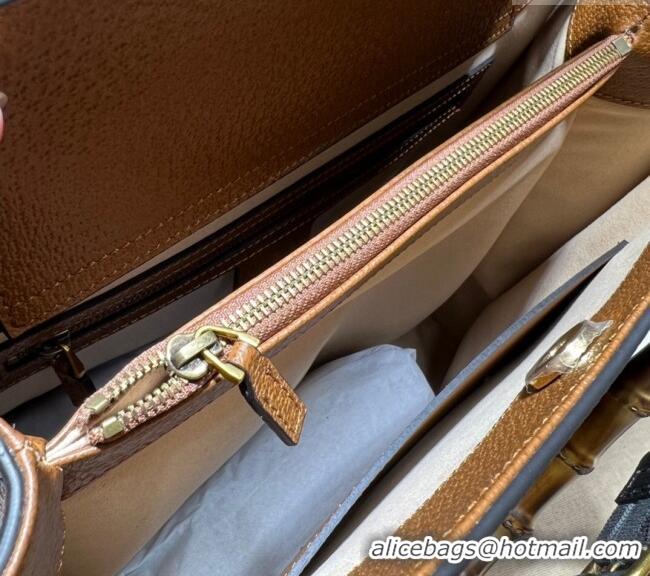 Top Quality Gucci Diana Medium Tote Bag in Leather 678842 Brown 2024