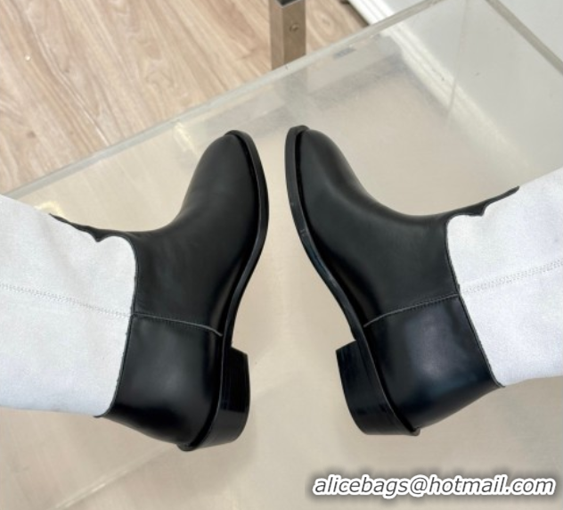 Good Looking Chanel Suede and Black Calfskin High Boots Pale Grey 2025 CH071515