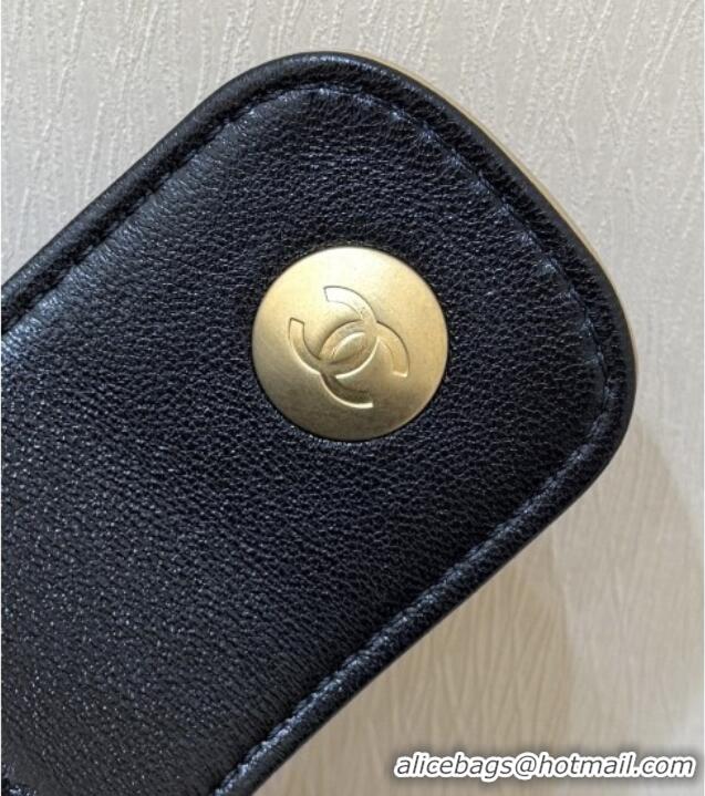 Market Sells Chanel Small Tote Bag in Suede Calfskin & Shiny Lambskin AS5634 Beige/Black 2025 Top Quality