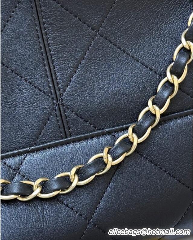 Buy Discount Chanel Small Tote Bag in Original Calfskin AS5634 Black 2025 Top Quality