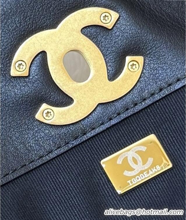 Buy Discount Chanel Small Tote Bag in Original Calfskin AS5634 Black 2025 Top Quality