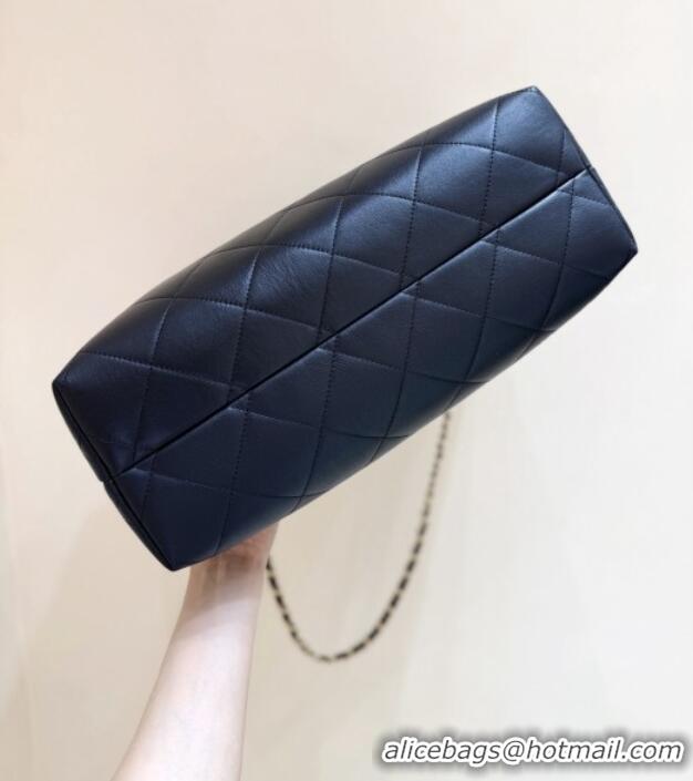 Buy Discount Chanel Small Tote Bag in Original Calfskin AS5634 Black 2025 Top Quality