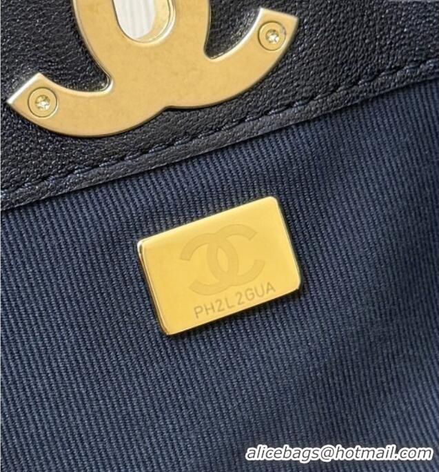 Buy Discount Chanel Small Tote Bag in Original Calfskin AS5634 Black 2025 Top Quality