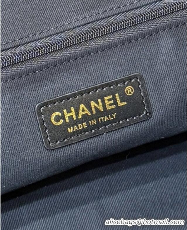 Buy Discount Chanel Small Tote Bag in Original Calfskin AS5634 Black 2025 Top Quality