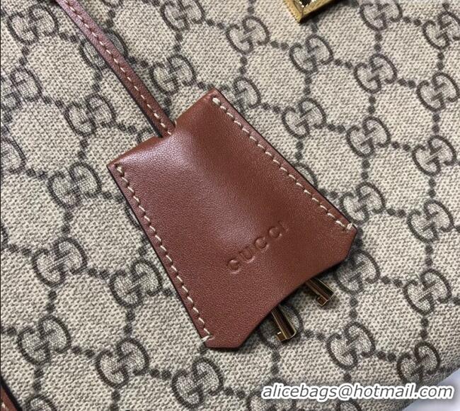 Best Product Gucci Padlock GG Canvas Medium Shoulder Bag 479197 Brown 2024