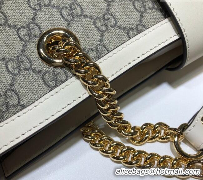 Spot Bulk Gucci Padlock GG Canvas Medium Shoulder Bag 479197 White 2024