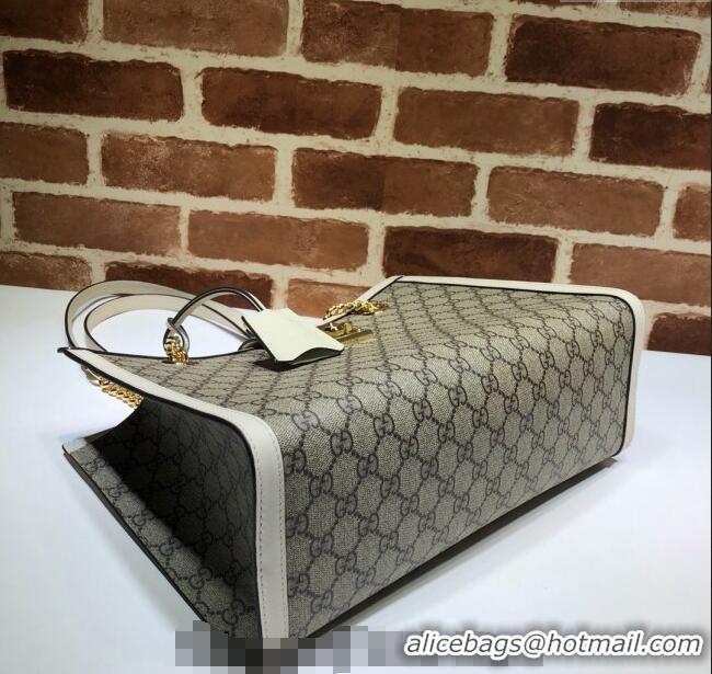 Spot Bulk Gucci Padlock GG Canvas Medium Shoulder Bag 479197 White 2024
