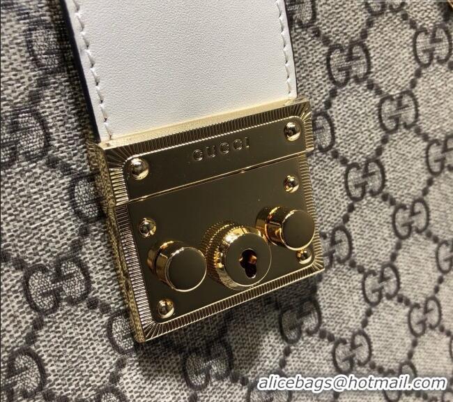 Spot Bulk Gucci Padlock GG Canvas Medium Shoulder Bag 479197 White 2024
