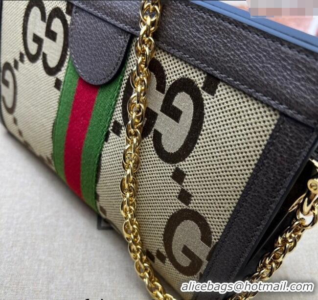 Best Product Gucci Ophidia Jumbo GG Canvas Small Shoulder Bag 503877 Camel 2024