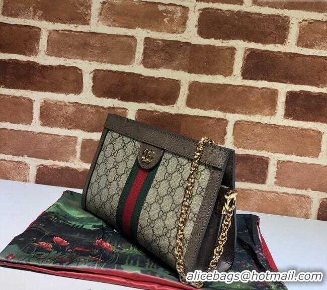 Original Cheap Gucci Ophidia GG Canvas Small Shoulder Bag 503877 Brown 2024