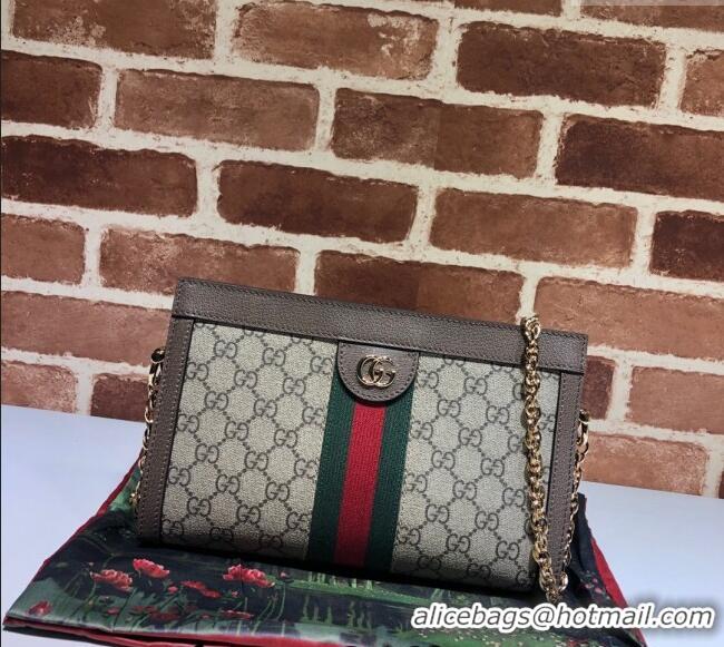 Original Cheap Gucci Ophidia GG Canvas Small Shoulder Bag 503877 Brown 2024