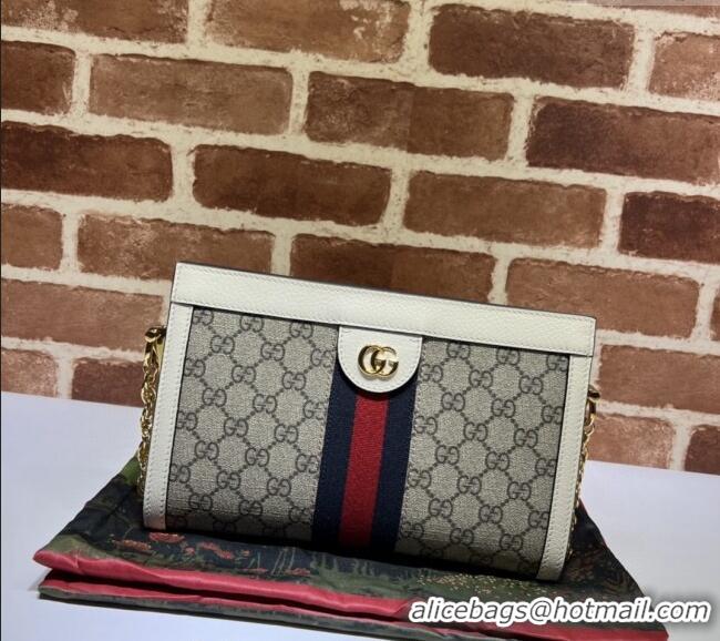 Best Price Gucci Ophidia GG Canvas Small Shoulder Bag 503877 White 2024