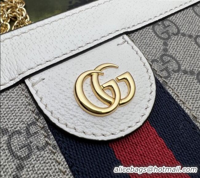Best Price Gucci Ophidia GG Canvas Small Shoulder Bag 503877 White 2024