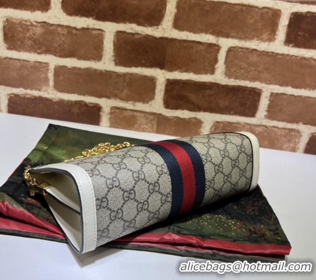 Best Price Gucci Ophidia GG Canvas Small Shoulder Bag 503877 White 2024