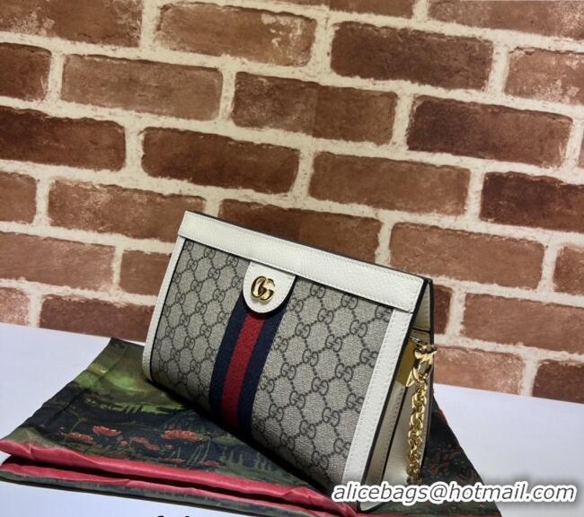 Best Price Gucci Ophidia GG Canvas Small Shoulder Bag 503877 White 2024