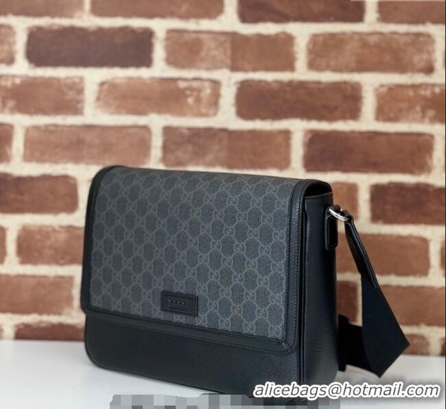Top Grade Gucci Mens Medium GG Crossbody bag with tag 795459 Black 2024