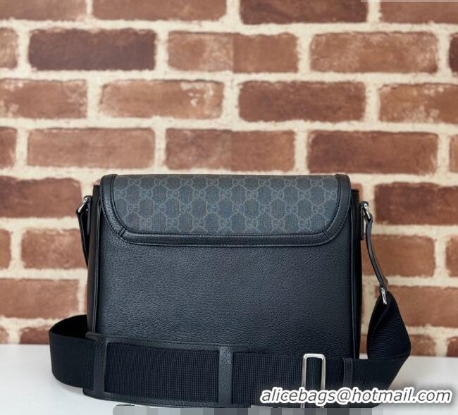 Top Grade Gucci Mens Medium GG Crossbody bag with tag 795459 Black 2024