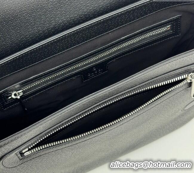 Top Grade Gucci Mens Medium GG Crossbody bag with tag 795459 Black 2024