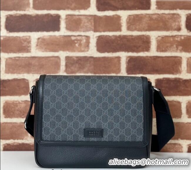 Top Grade Gucci Mens Medium GG Crossbody bag with tag 795459 Black 2024