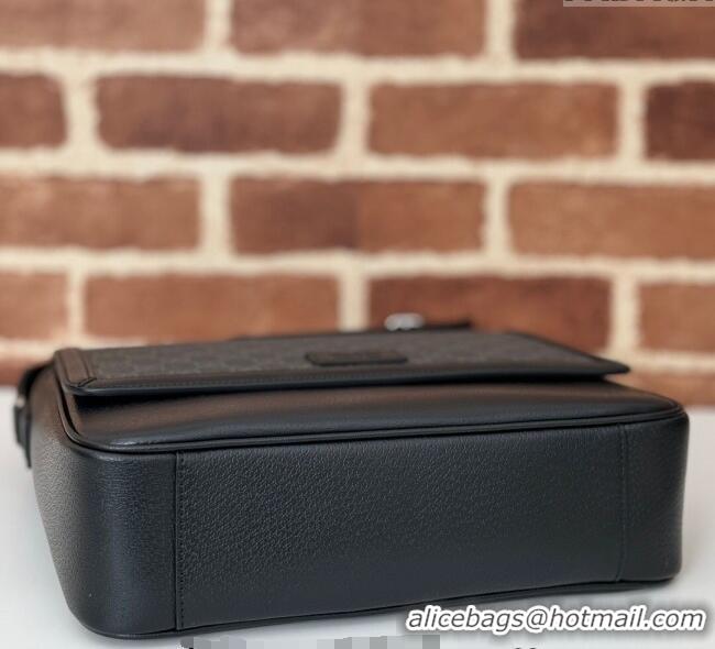 Top Grade Gucci Mens Medium GG Crossbody bag with tag 795459 Black 2024