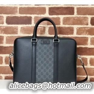 Original Cheap Gucci Mens Medium GG Briefcase bag with tag 795461 Black 2024