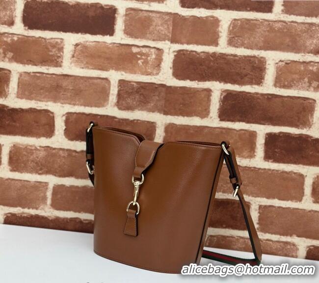 Spot Bulk Gucci Leather Mini Bucket Shoulder bag 782908 Brown 2024