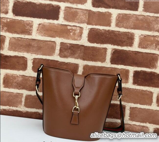 Spot Bulk Gucci Leather Mini Bucket Shoulder bag 782908 Brown 2024